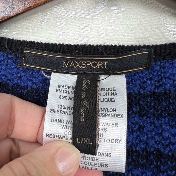 MaxSport tribal Aztec geometric open-front poncho - Picture 7 of 9